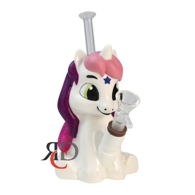 SILICONE WATER PIPE RAINBOW HORSE WPS951 1CT
